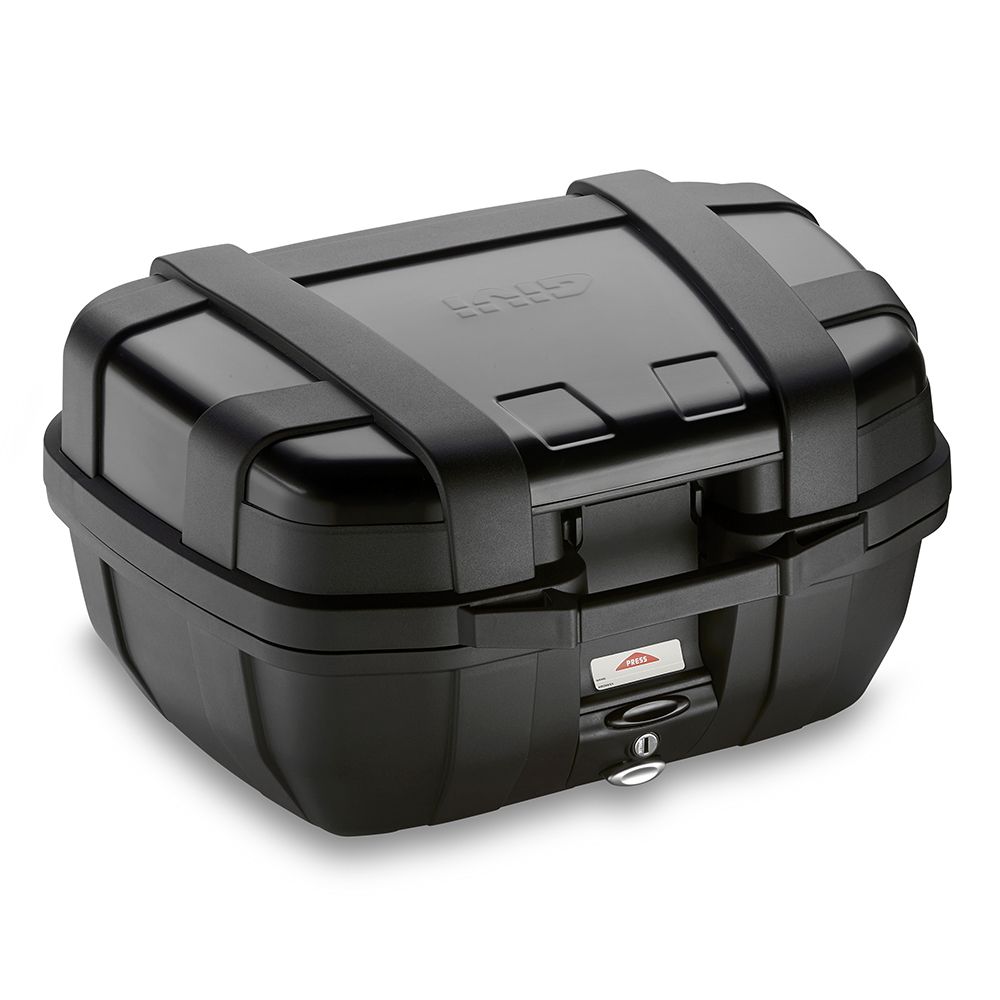 Givi Topcase TREKKER noir Line, 52 litre noir avec finition en aluminium, 